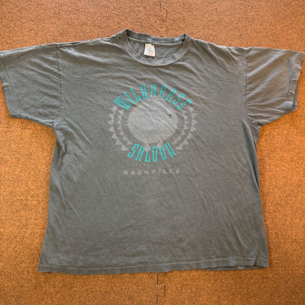 Delta Wildhorse Saloon Nashville T-Shirt Mens XL Graphic Tee Gray Vintage 90s
